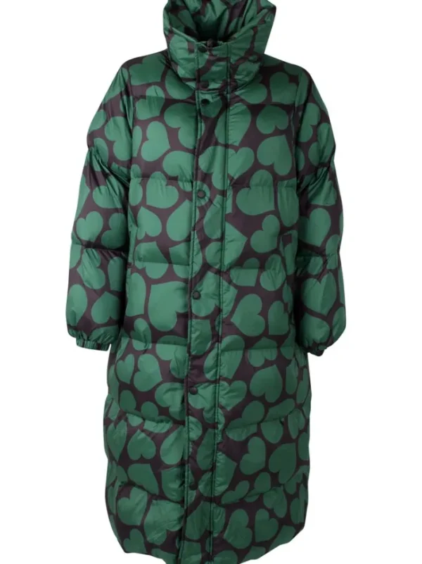 Danelamb Puffer Coat Black/Dark Pine