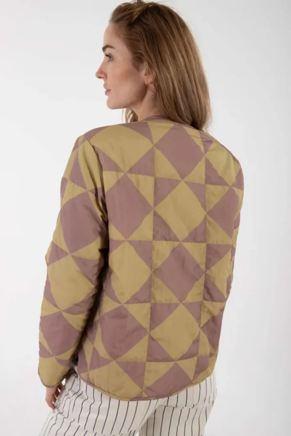 Daneland AOP Thermo Jacket Dk Rose Beige/Beige DIAMETRIC