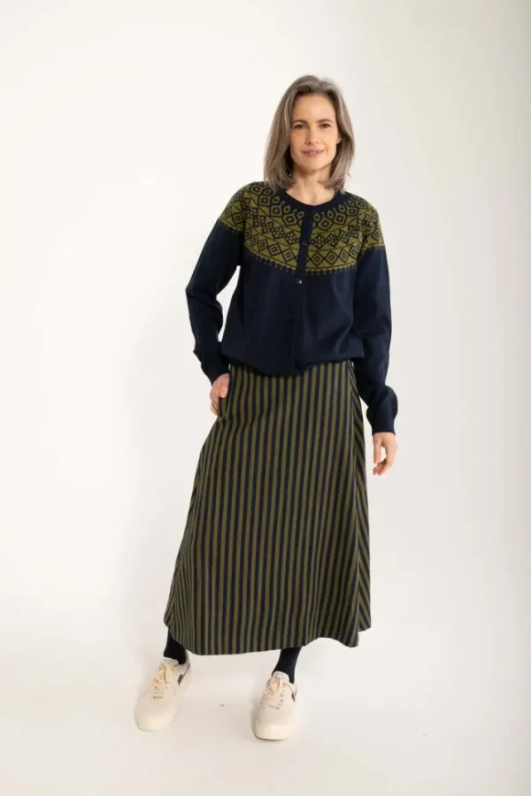 Danelarvik Cotton Knit Cardigan Dark Navy