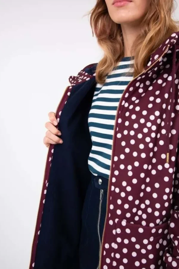 Danelaura Softshell Dark Bordeaux/Chalk