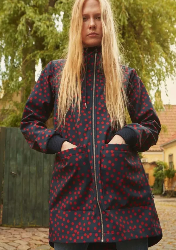 Danelaura Softshell Navy/Red FUNDOTS