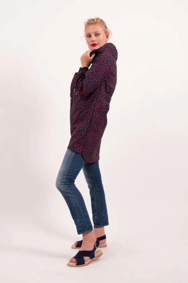 Danelaura Softshell Navy/Red FUNDOTS