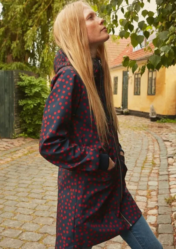 Danelaura Softshell Navy/Red FUNDOTS