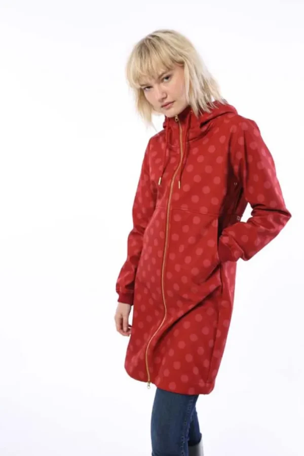 Daneline Softshell Dark Brick/Cold Rose FUNDOTS