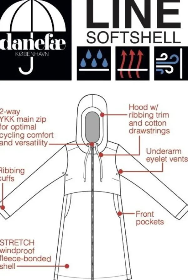 Daneline Softshell Dark Khaki