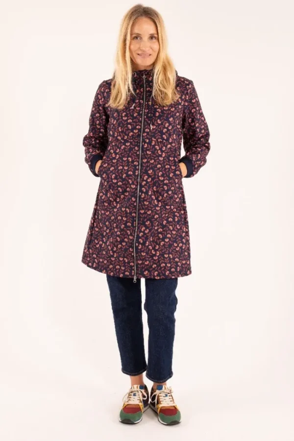 Daneline Softshell Navy/Pink Rust FLUERIE