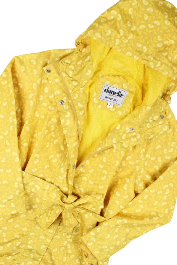 Danelisabeth Raincoat Dark Yellow FLEURIE