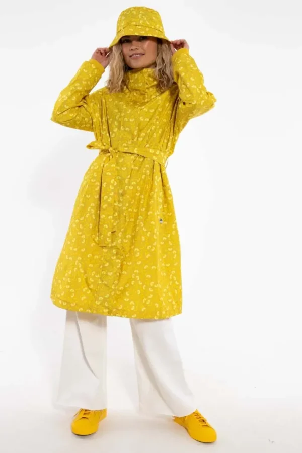 Danelisabeth Raincoat Dark Yellow FLEURIE