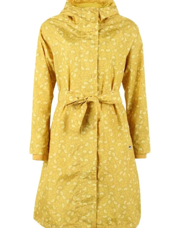 Danelisabeth Raincoat Dark Yellow FLEURIE