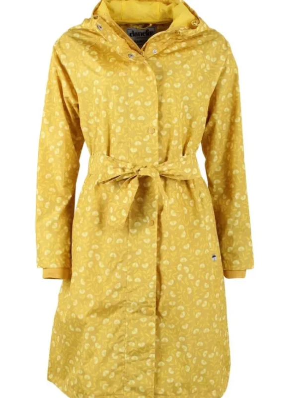 Danelisabeth Raincoat Dark Yellow FLEURIE