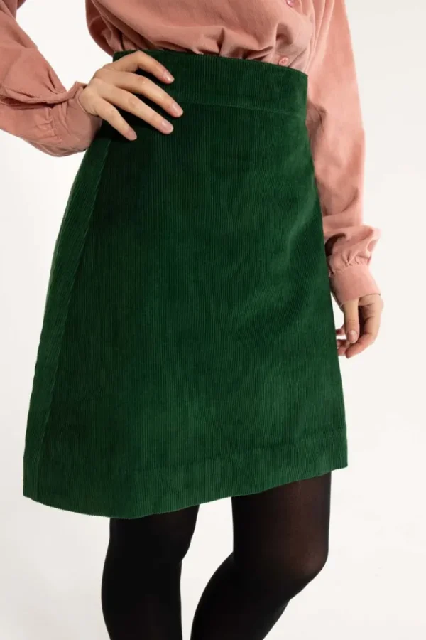 Danelondon Cord Skirt Dark Pine