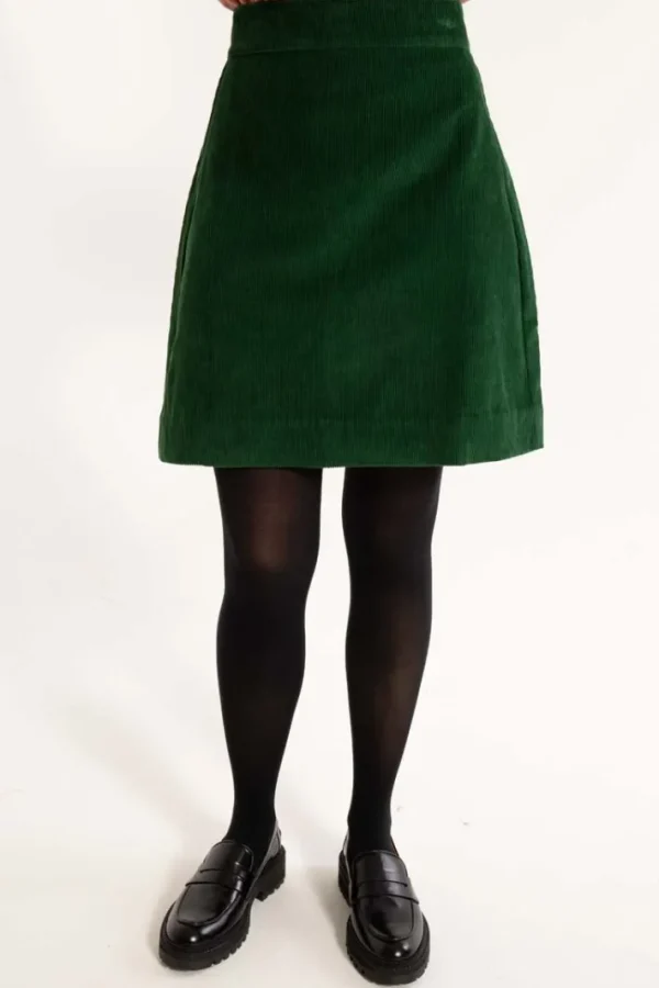 Danelondon Cord Skirt Dark Pine
