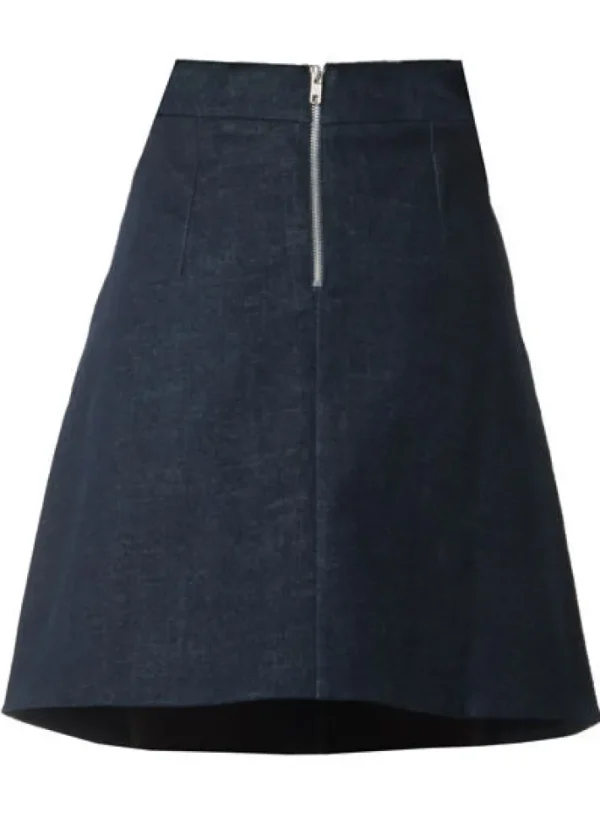 Danelondon Denim skirt Dark blue