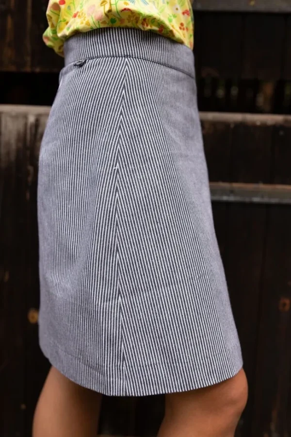 Danelondon Denim skirt Milkboy Stripe
