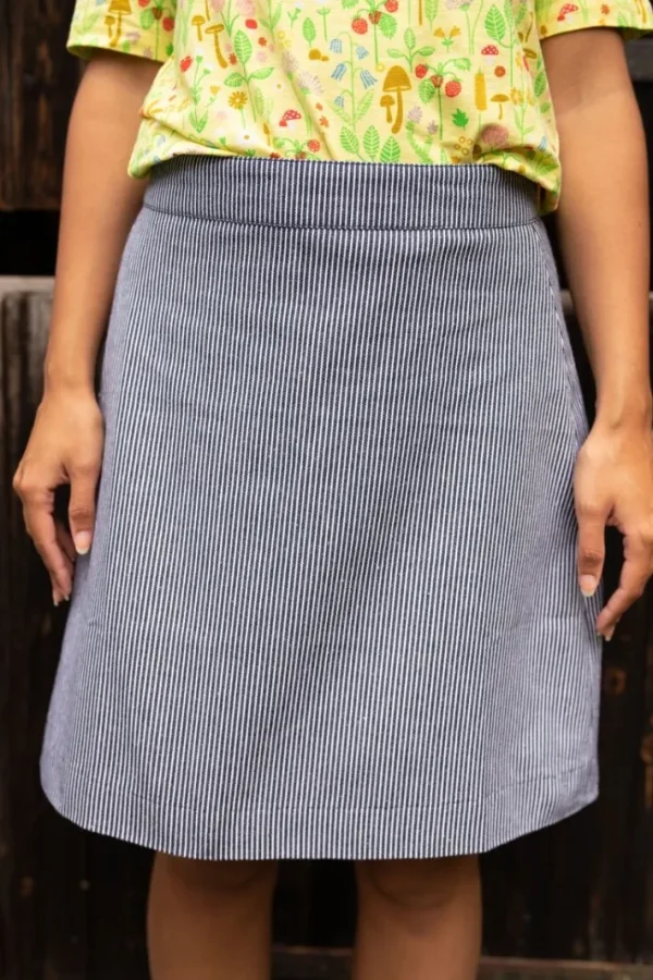 Danelondon Denim skirt Milkboy Stripe