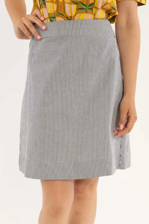 Danelondon Light Canvas Skirt Milkboy Stripe