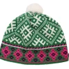 Danelsdyr Wool Beanie Green/White