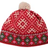 Danelsdyr Wool Beanie Red/Offwhite