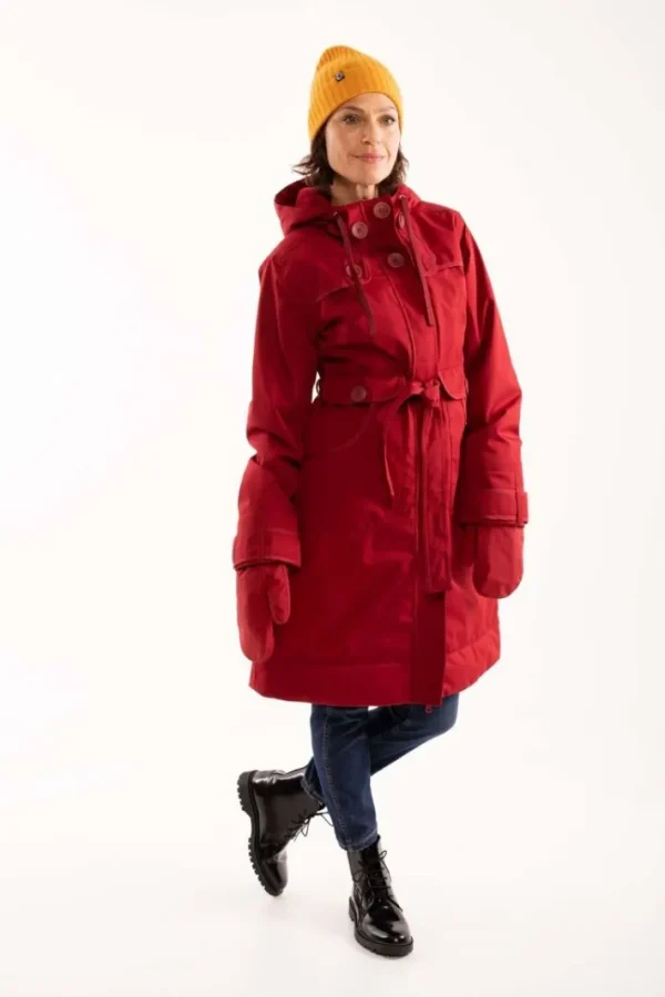 Danelse Stretch Winter Jacket Dark Red