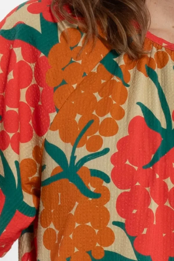 Daneluft Searsucker Dress Beige MAXIBERRY