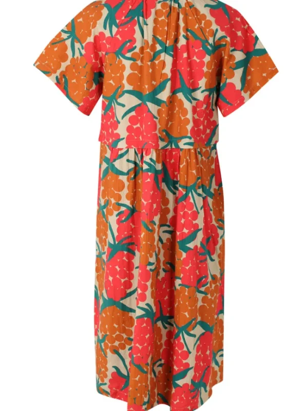 Daneluft Searsucker Dress Beige MAXIBERRY