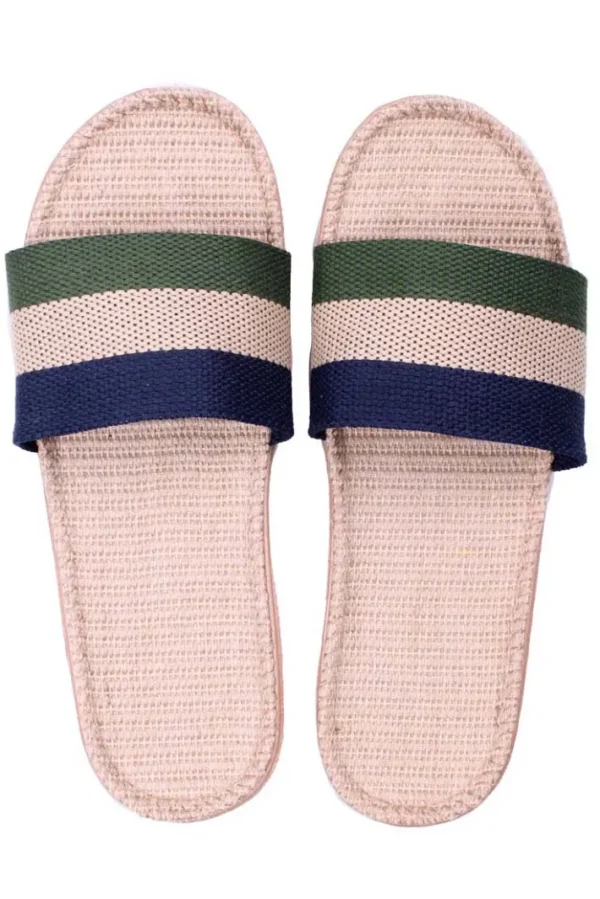 Danelulu Slippers Army/Beige/Dk Navy