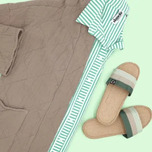 Danelulu Slippers Mint/Beige/Army