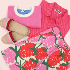 Danelulu Slippers Pink/Beige/Red