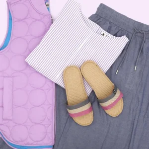 Danelulu Slippers Pink/Beige/Grey