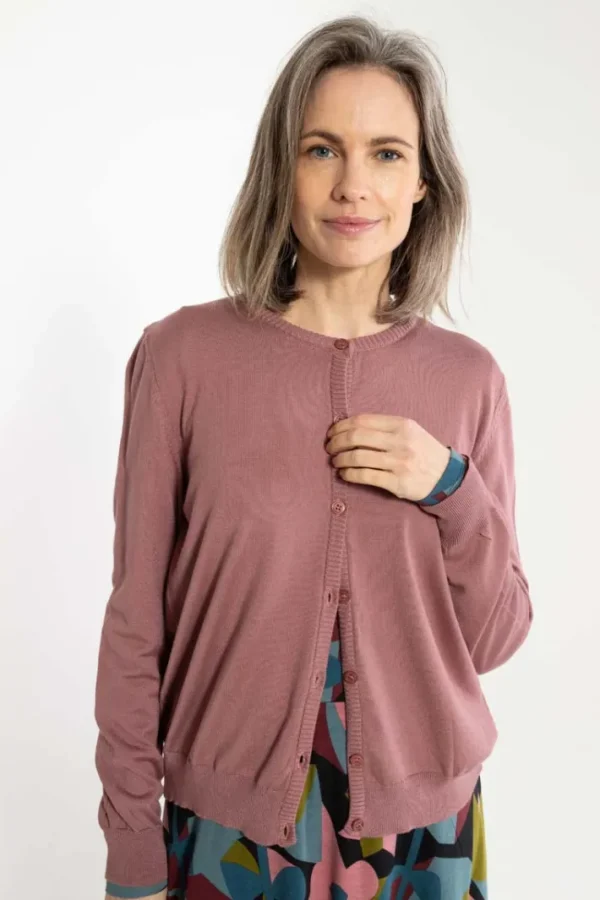 Danelunch Viscose Cardigan Antique Rose