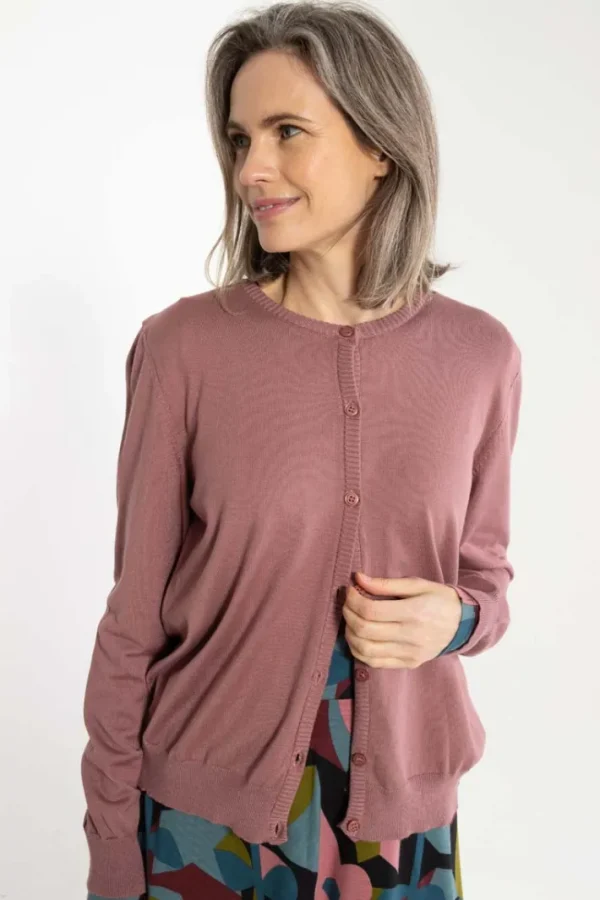 Danelunch Viscose Cardigan Antique Rose