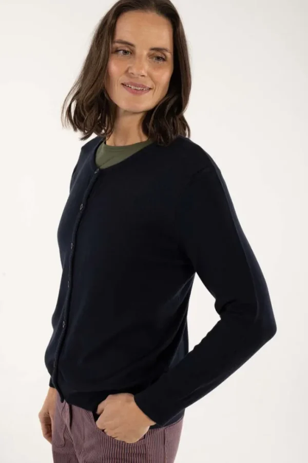 Danelunch Viscose Cardigan Dark Navy