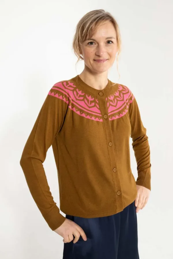 Danemagda Wool Cardigan Tobacco