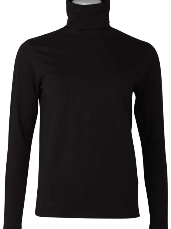 Danemanna Modal Rollneck Tee Black