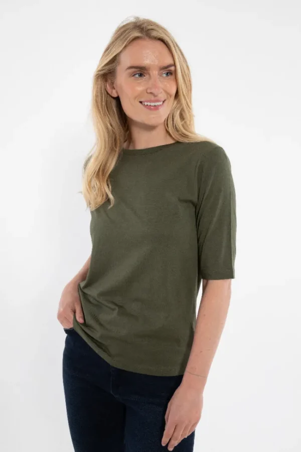 Danemanna Modal Tee Dk Army