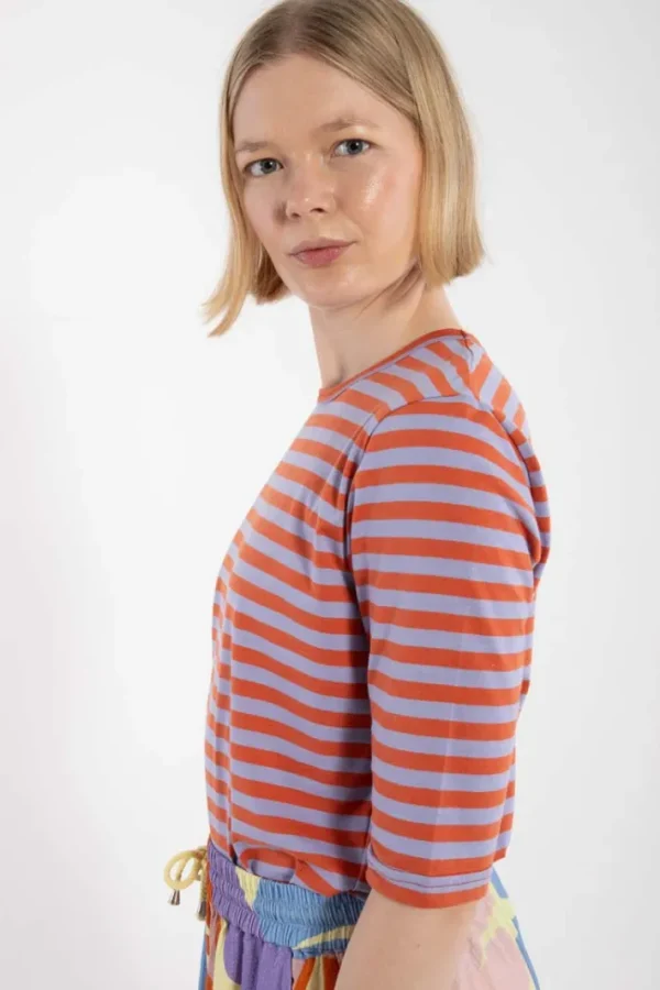 Danemanna Modal Tee Light Rust/Purple