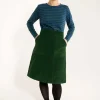 Danemaren Cord Skirt Dark Pine