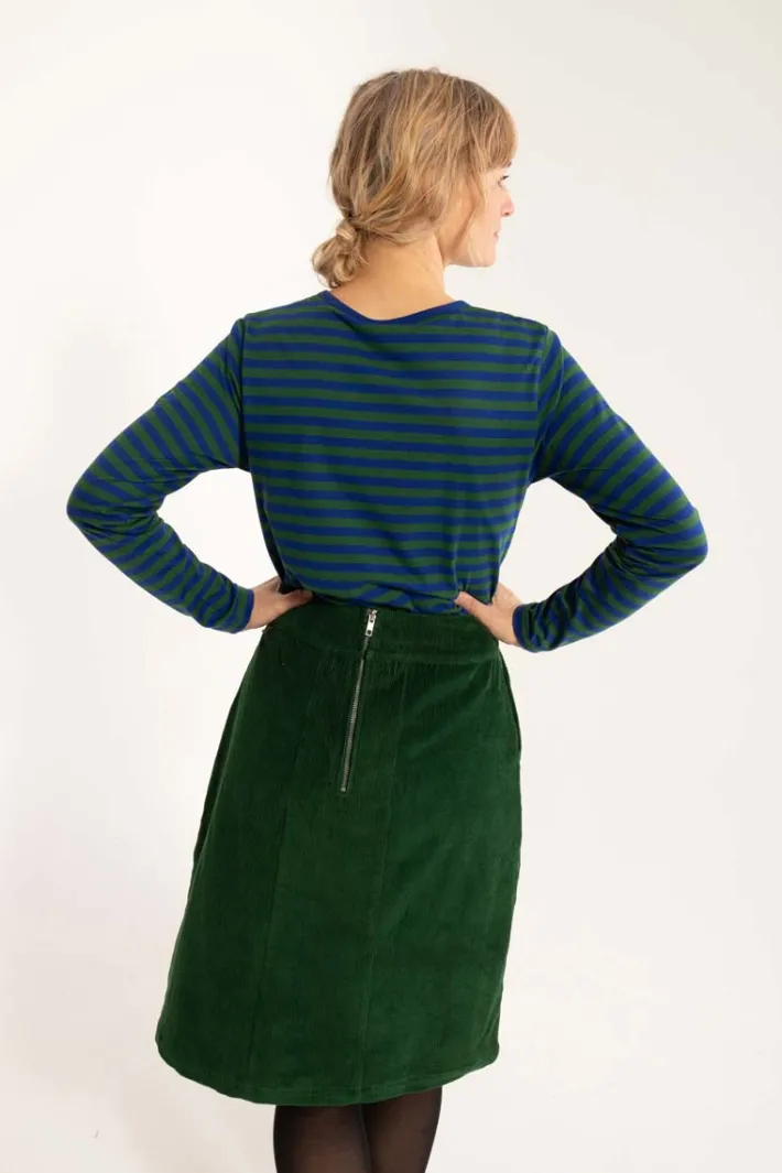 danemaren_cord_skirt_dark_1.webp Danemaren Cord Skirt Dark Pine