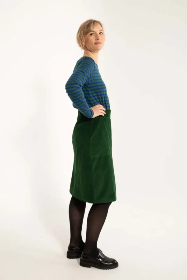 Danemaren Cord Skirt Dark Pine
