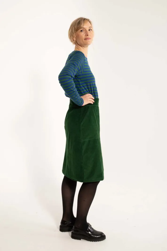 danemaren_cord_skirt_dark_2.webp Danemaren Cord Skirt Dark Pine