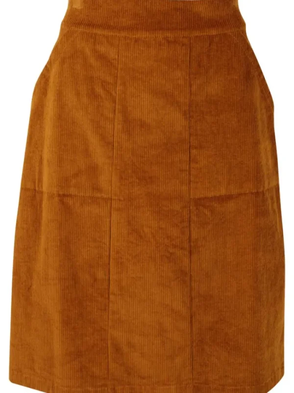 Danemaren Cord Stretch Skirt Mustard