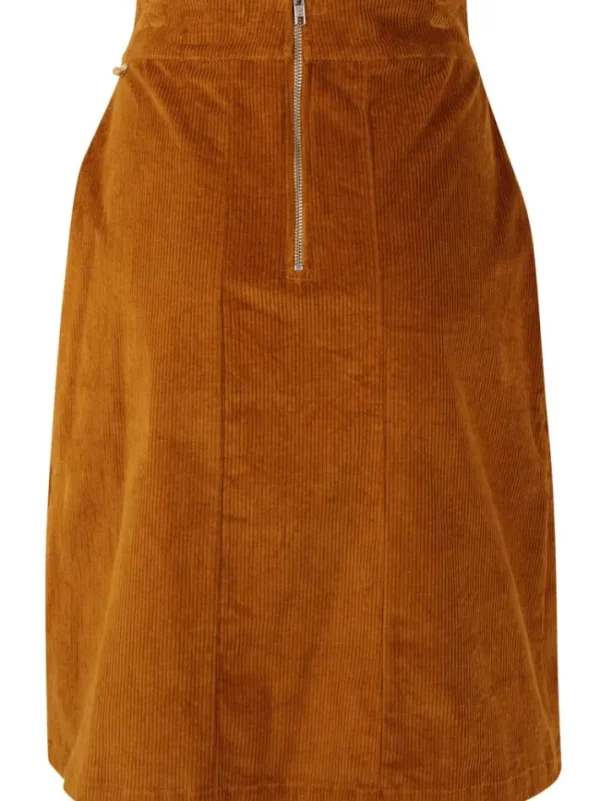 Danemaren Cord Stretch Skirt Mustard