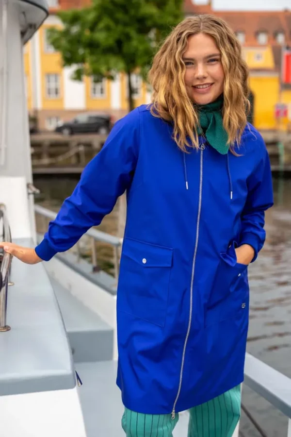 Danemarselisborg Brushed Shell Parka Deep Blue