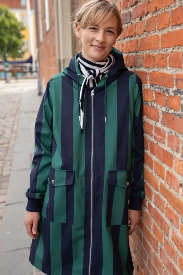 Danemarselisborg Brushed Shell Parka Dk Navy/Verde