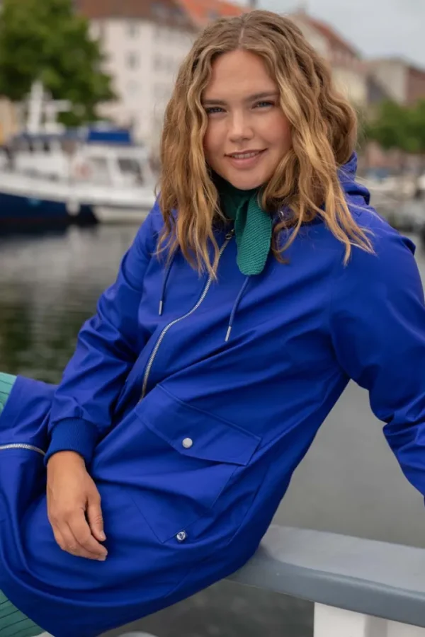 Danemarselisborg Brushed Shell Parka Deep Blue