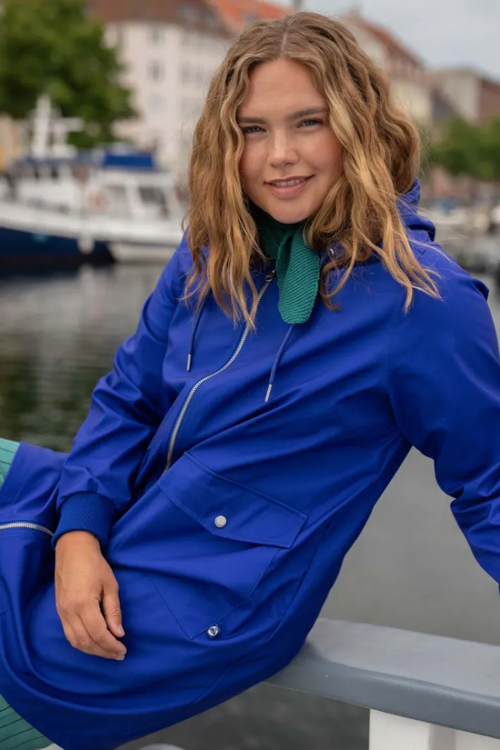 danemarselisborg_brushed__1-2.webp Danemarselisborg Brushed Shell Parka Deep Blue