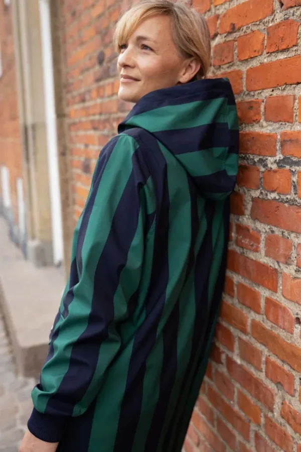 Danemarselisborg Brushed Shell Parka Dk Navy/Verde