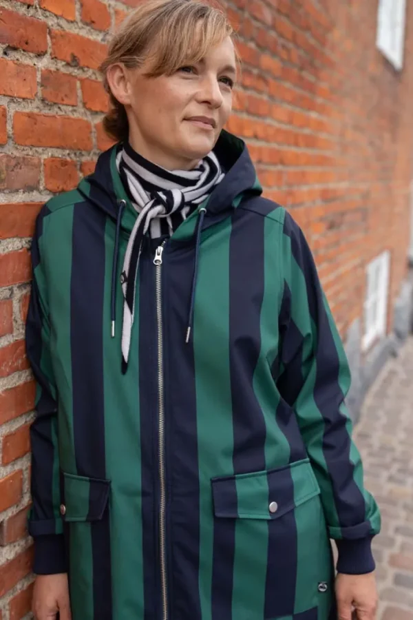 Danemarselisborg Brushed Shell Parka Dk Navy/Verde