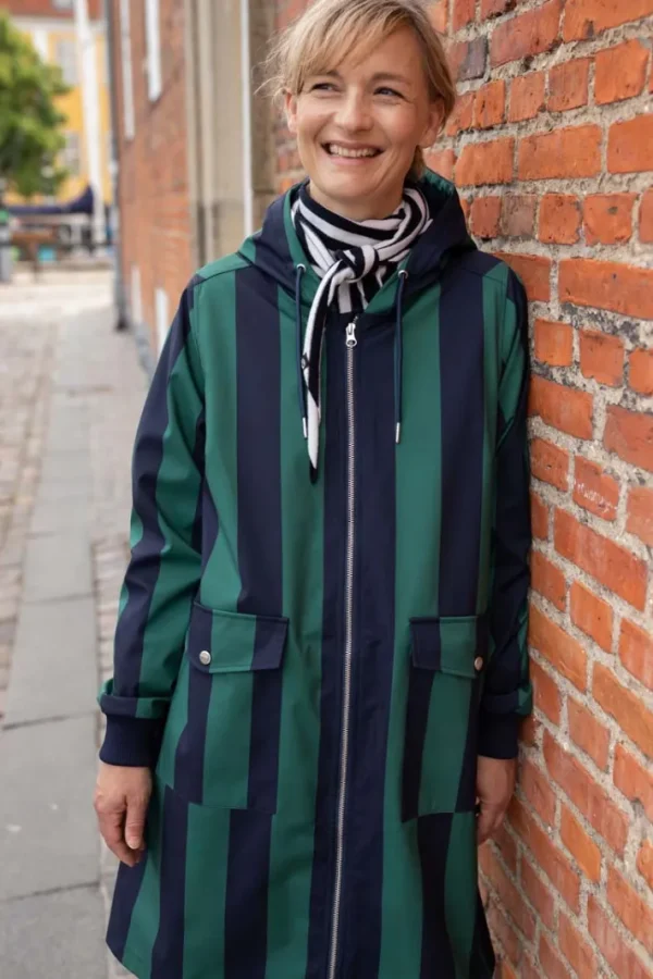 Danemarselisborg Brushed Shell Parka Dk Navy/Verde