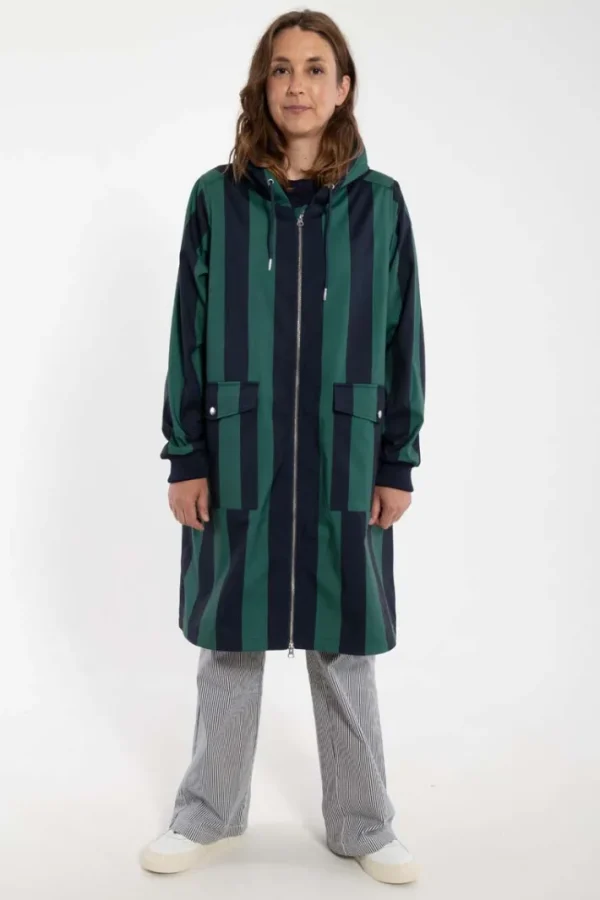 Danemarselisborg Brushed Shell Parka Dk Navy/Verde